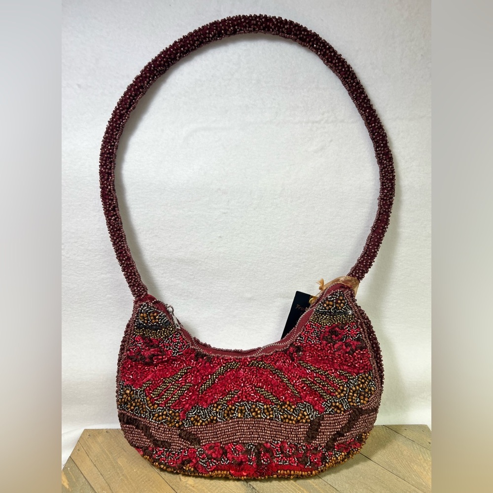 Viral Beaded Maroon Bag …Tjmaxx & Marshalls - Picture 6 of 7